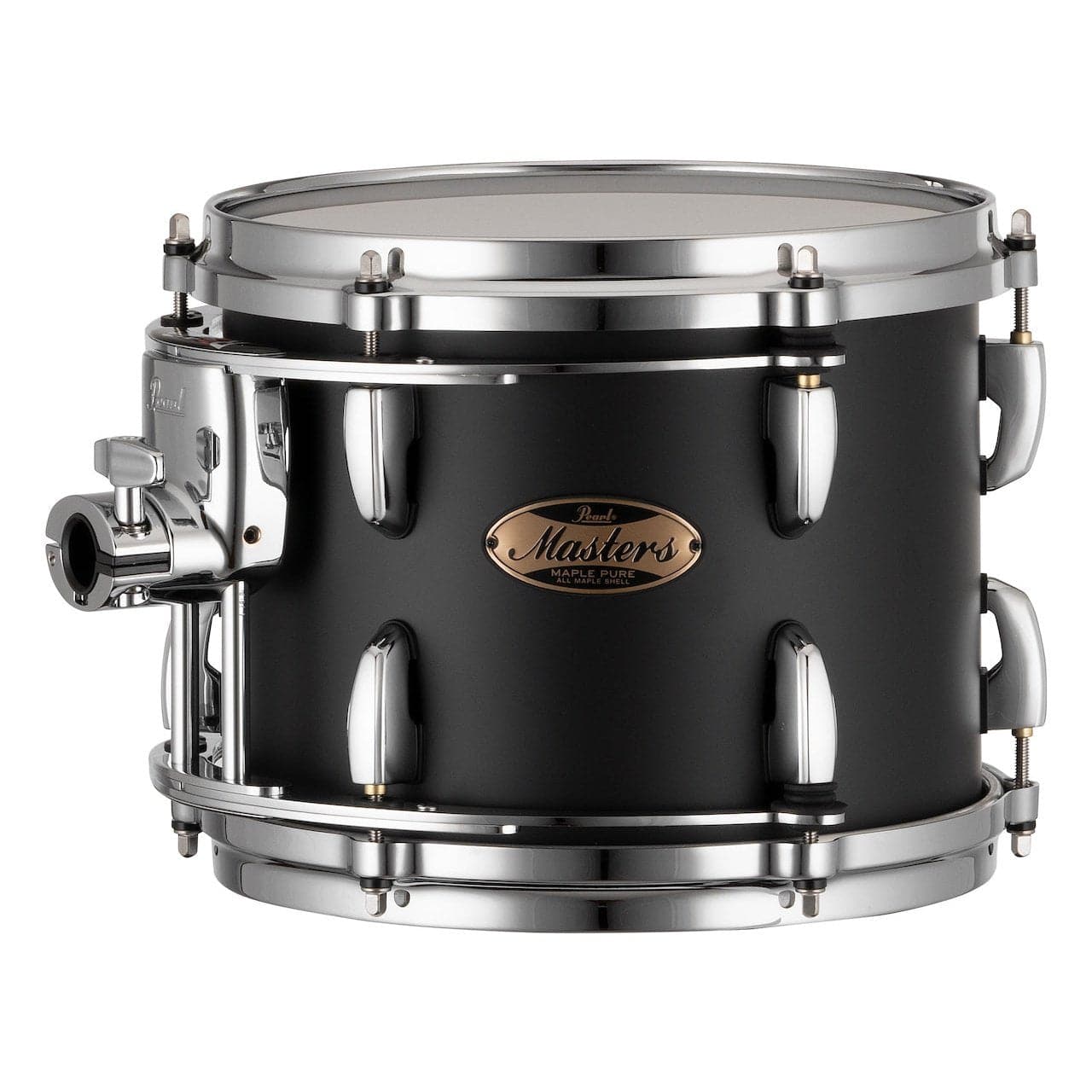 Pearl Masters Maple Pure Tom 10x8 w/Standard R2 Mount Matte Black