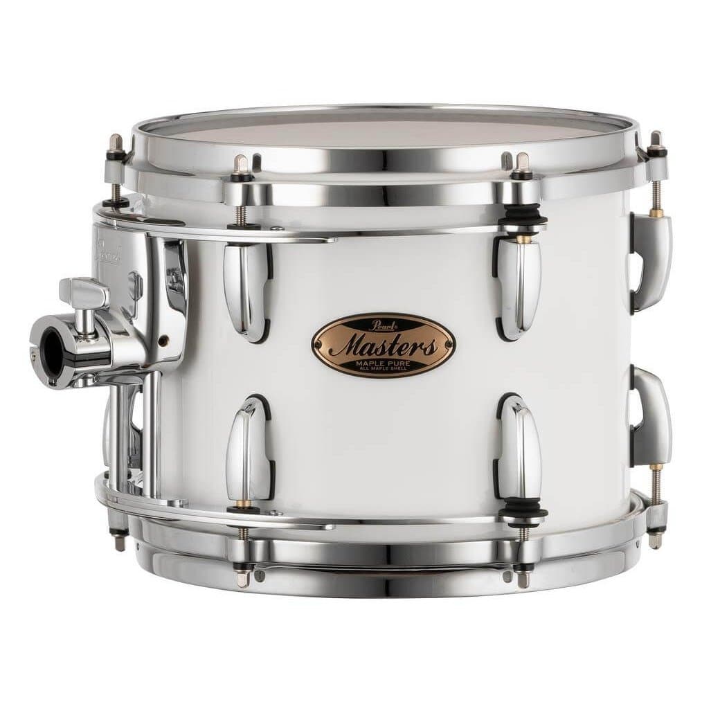 Pearl Masters Maple Pure Tom 10x8 w/Standard R2 Mount Arctic White
