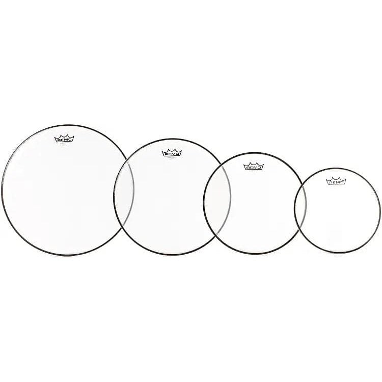 Remo Ambassador Drum Head Pack 10/12/14/16 Clear