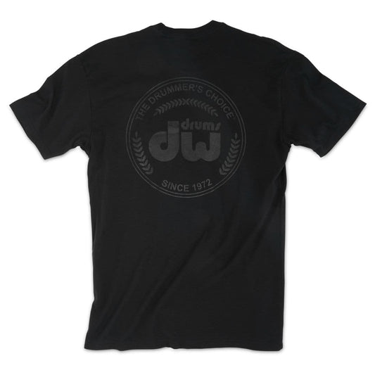DW DC Foil Tee, Black/Black, Small