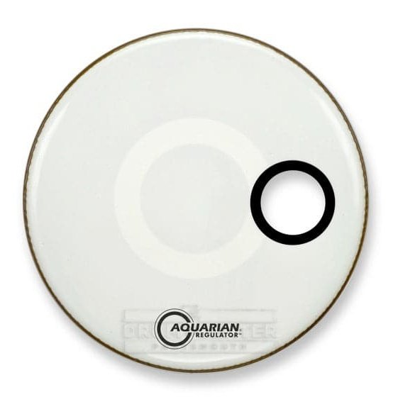 Aquarian Regulator Bass Drumhead 24 White