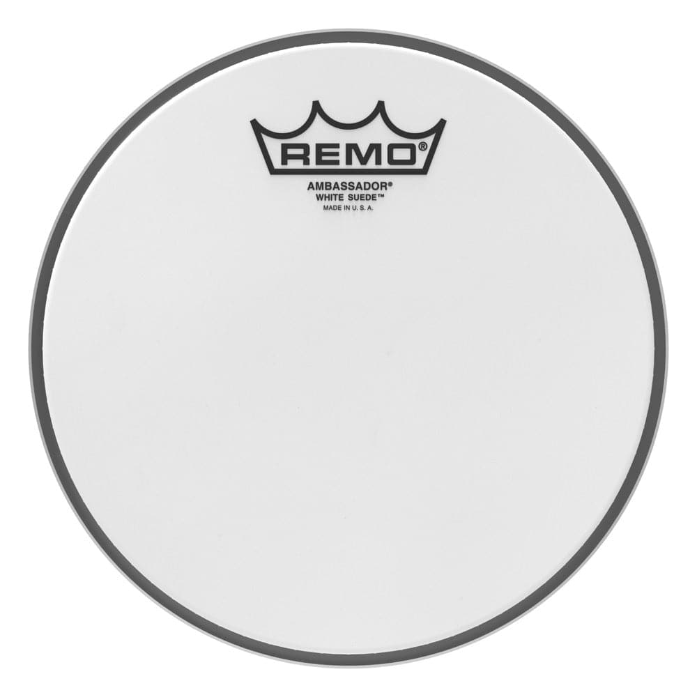 Remo White Suede Ambassador 8 Inch Drum Head