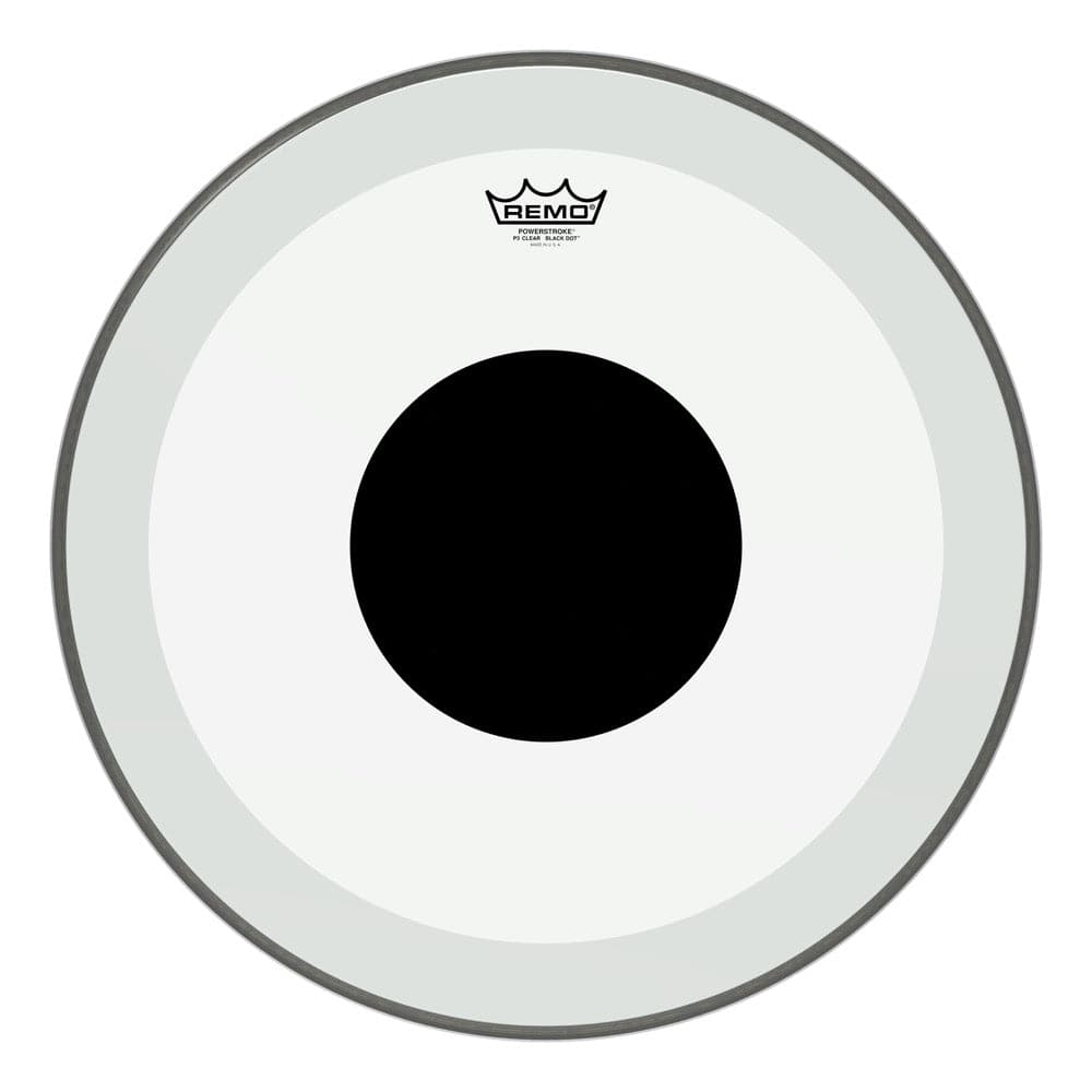 Remo Clear Powerstroke P3 20 Inch Bass Drum Head : No Stripe