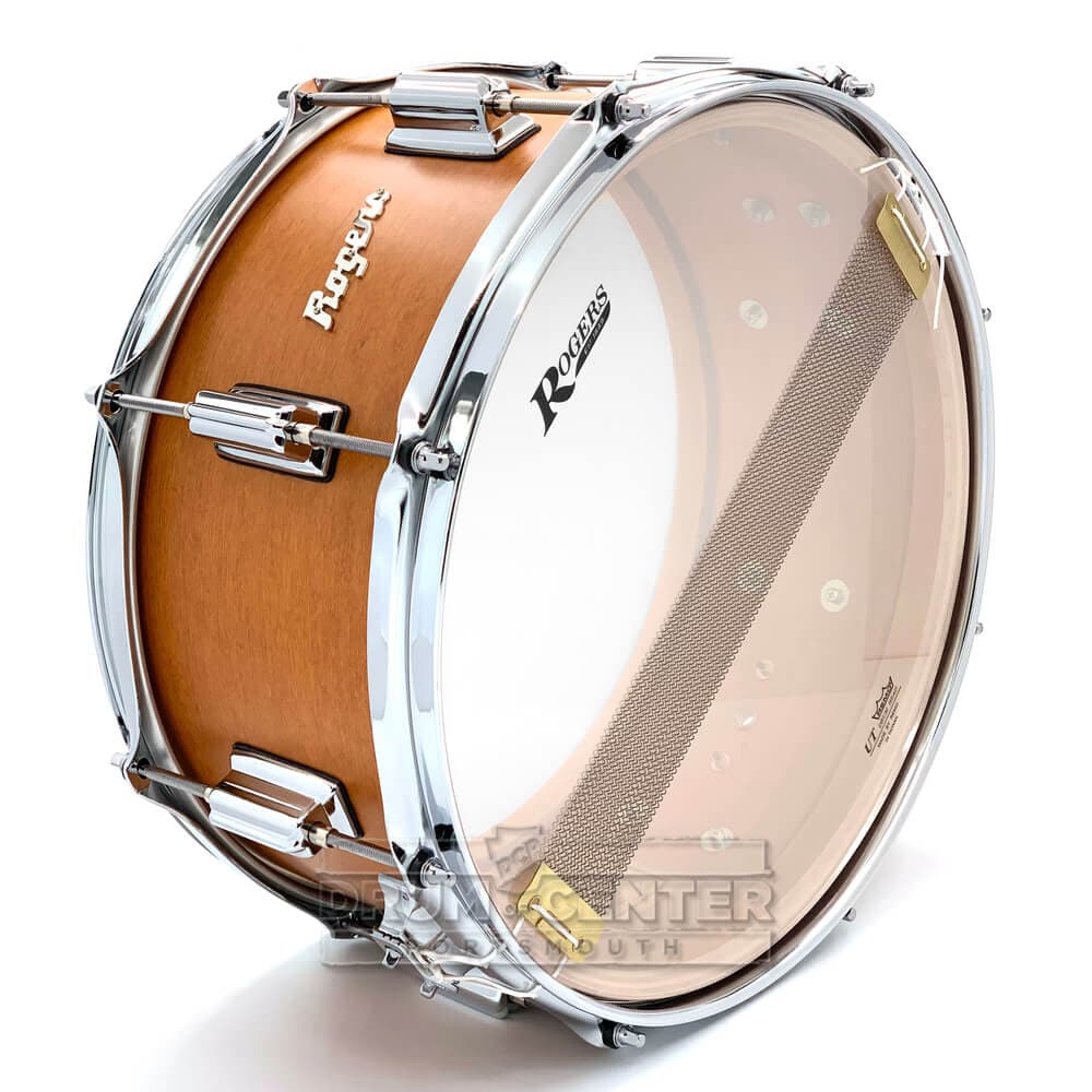 Rogers Tower Limited Edition Snare Drum 14x6.5 Satin Fruitwood Stain