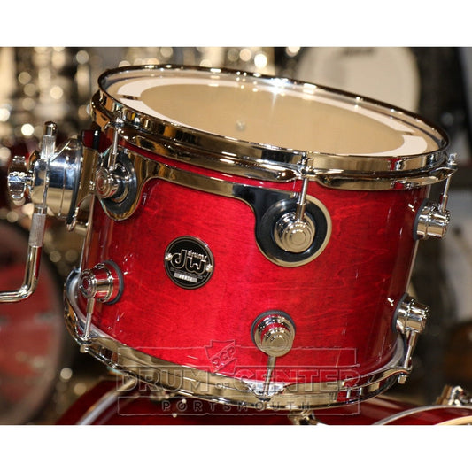 DW Performance 3pc Lacquer Drum Set 20/12/14 Cherry Stain