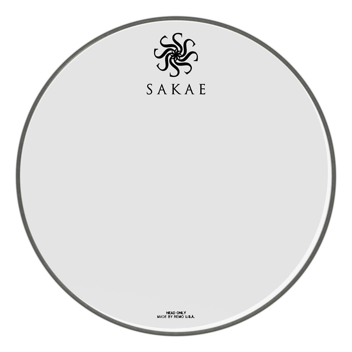 Sakae Bass Drum Logo Head: Ambassador Coated 18"