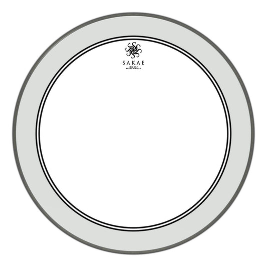 Sakae Bass Drum Logo Head: Powerstroke 3 Clear 22"