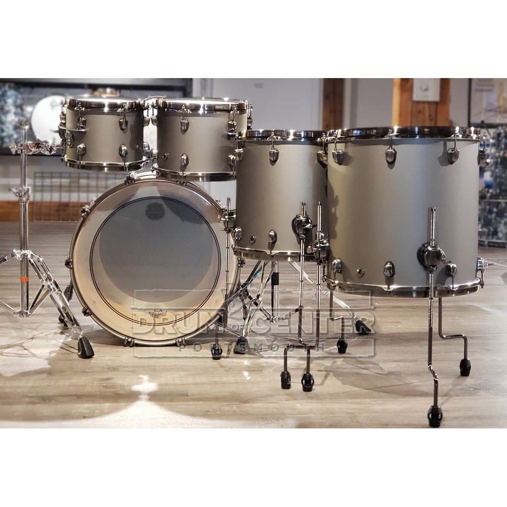Mapex Saturn Evolution Workhorse 5 Pc Birch Drum Set Without Snare - 22/10/12/14/16 - Gun Metal Grey