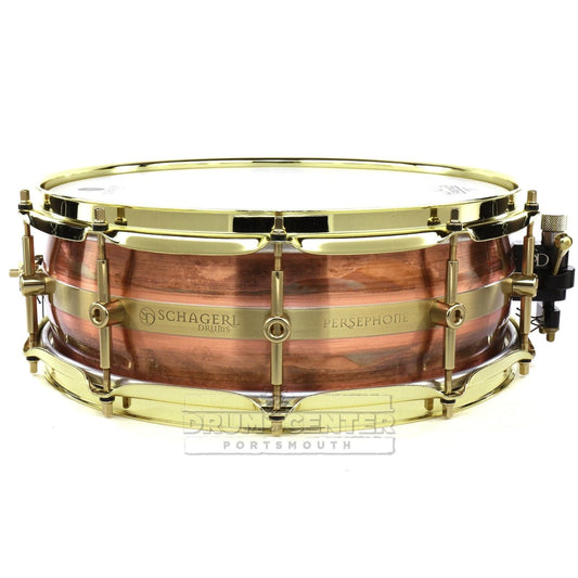 Schagerl Persephone Copper Snare Drum 14x5 w/ Brass Hardware