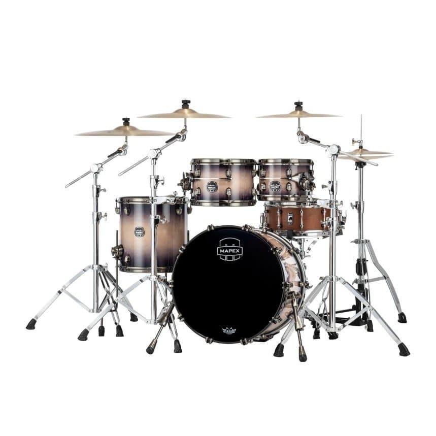 Mapex Saturn Evolution Fusion 4 Pc Maple Drum Set Without Snare - 20/10/12/14 - Exotic Violet Burst