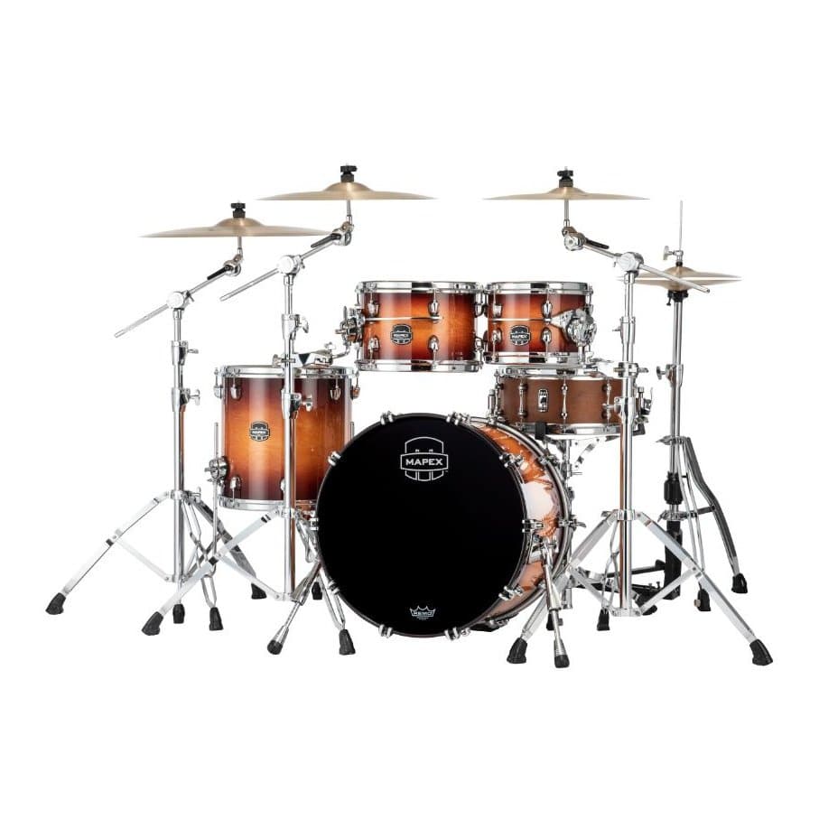 Mapex Saturn Evolution Fusion 4 Pc Maple Drum Set Without Snare - 20/10/12/14 - Exotic Sunburst