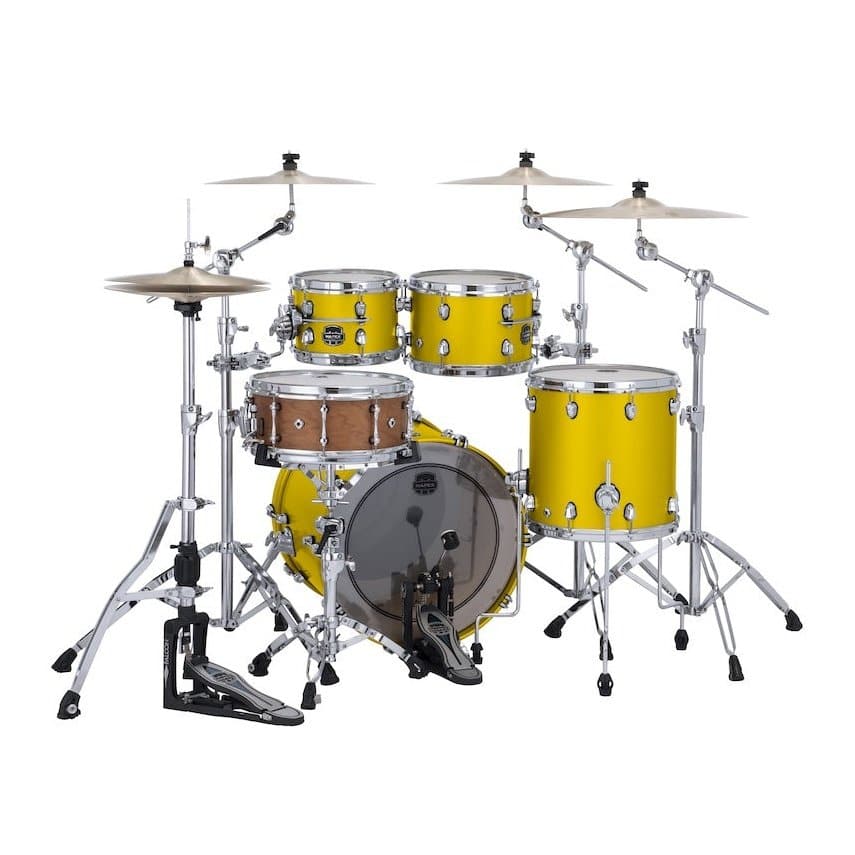 Mapex Saturn Evolution Fusion 4pc Maple Drum Set 20/10/12/14 Tuscan Yellow