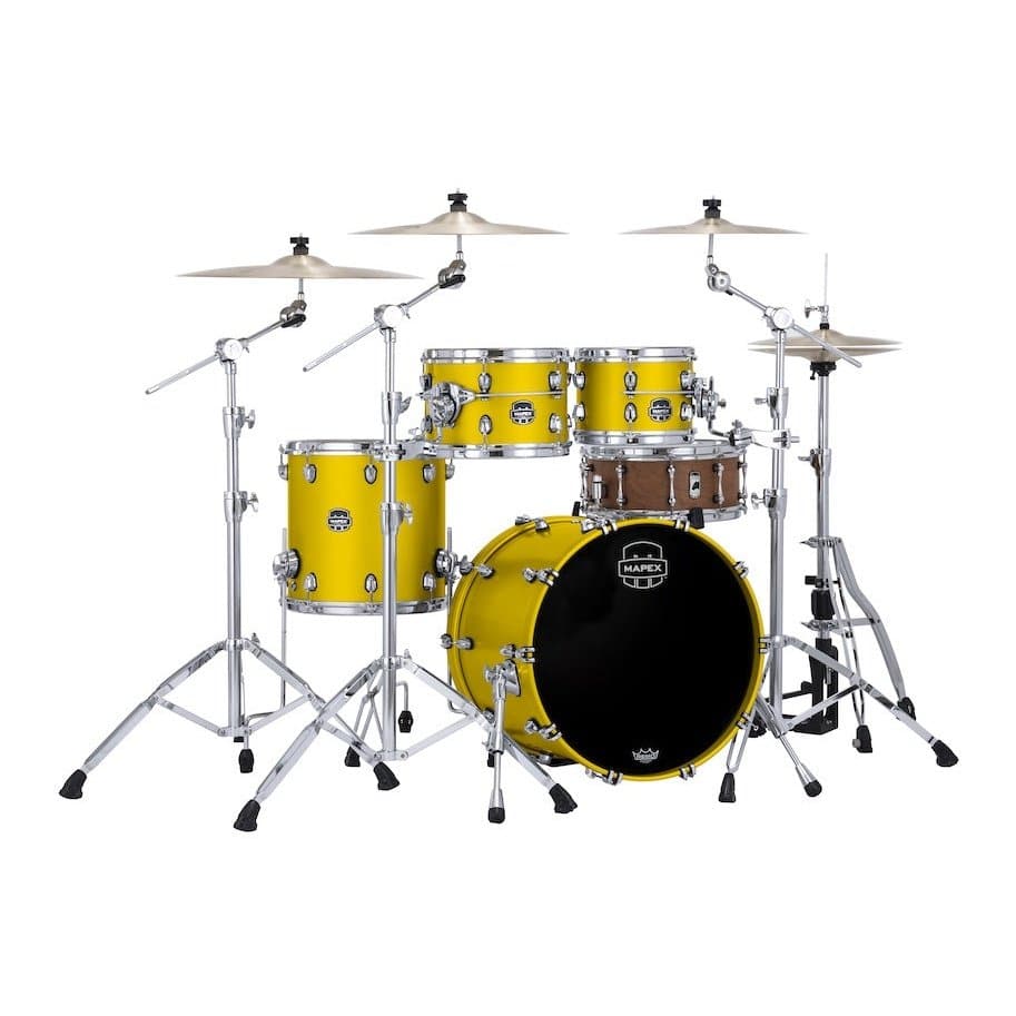 Mapex Saturn Evolution Fusion 4pc Maple Drum Set 20/10/12/14 Tuscan Yellow