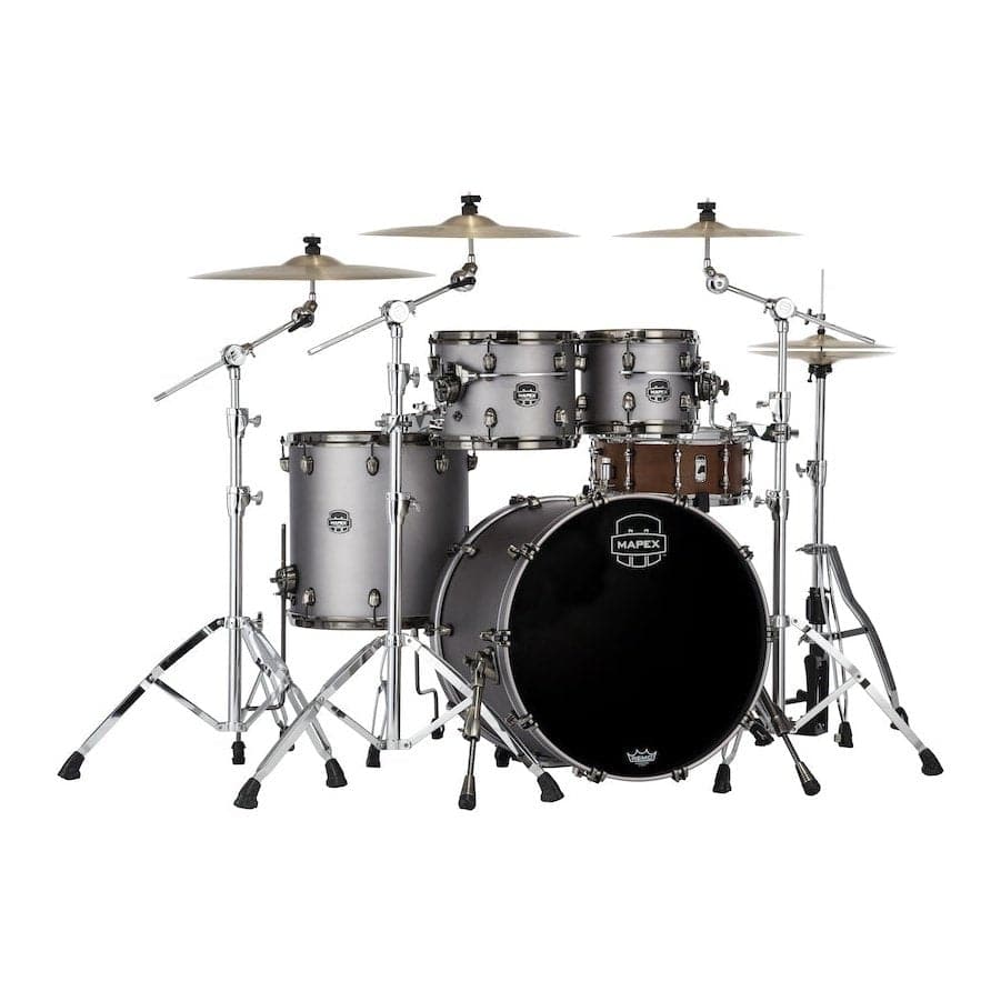 Mapex Saturn Evolution Classic 4 Pc Maple Drum Set Without Snare - 22/10/12/16 - Gun Metal Grey