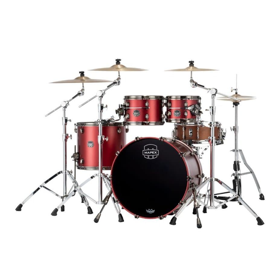 Mapex Saturn Evolution Classic 4 Pc Maple Drum Set Without Snare - 22/10/12/16 - Tuscan Red