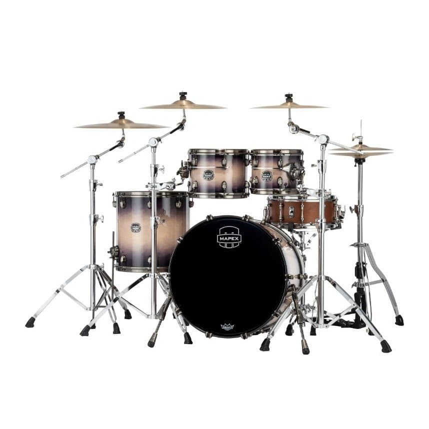 Mapex Saturn Evolution Rock 4 Pc Maple Drum Set Without Snare - 22/10/12/16 - Exotic Violet Burst