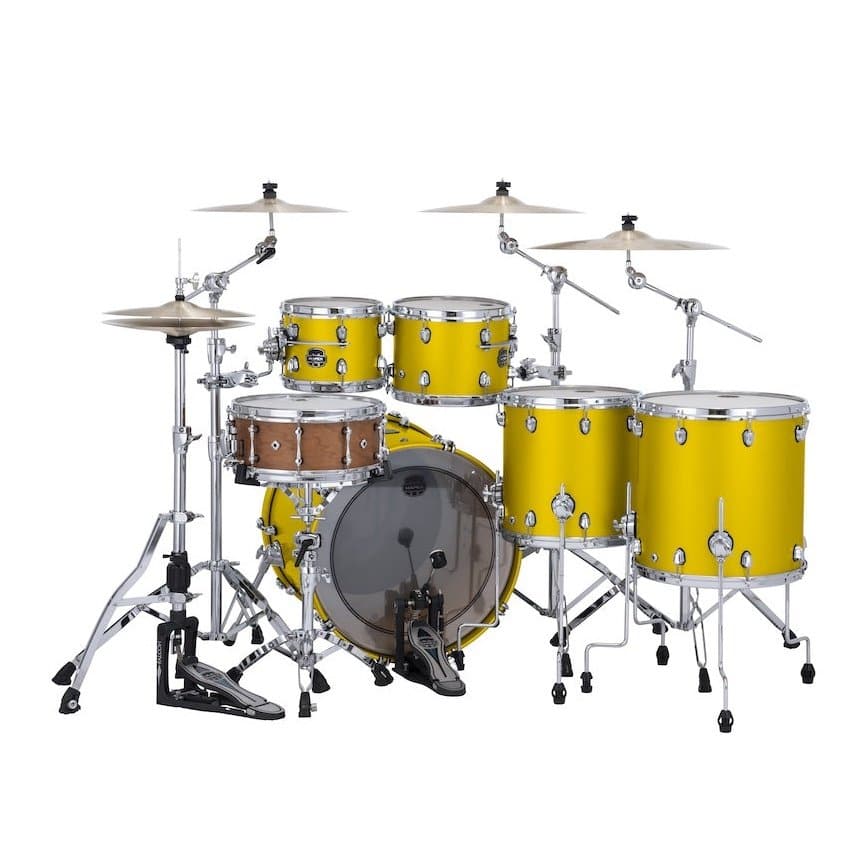 Mapex Saturn Evolution Workhorse 5 Pc Birch Drum Set Without Snare - 22/10/12/14/16 - Tuscan Yellow