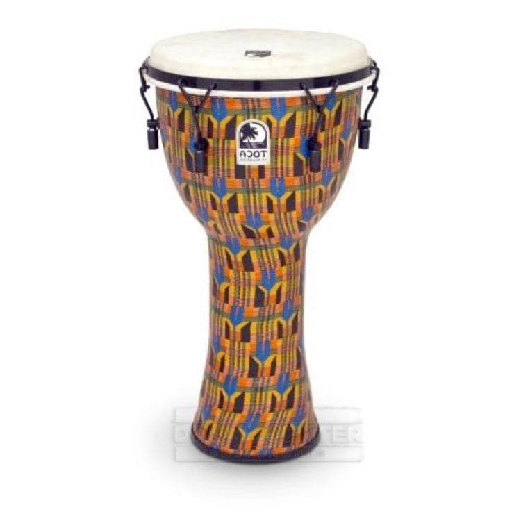 Toca Freestyle Mechanically Tuned Djembe 9" Kente Kloth