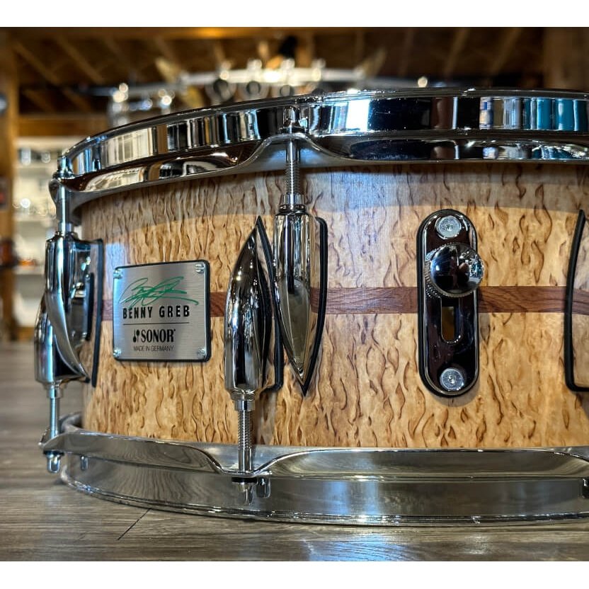 Used Sonor Benny Greb Signature Beech Snare Drum 2.0 13x5.75