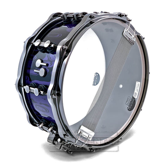 Sonor SQ2 Heavy Beech Snare Drum 14x6.5 Violet Tribal w/Black Hardware