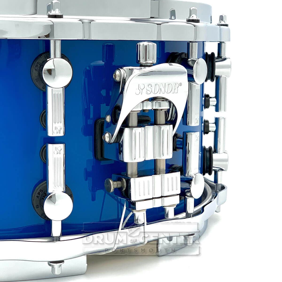 Sonor SQ2 Medium Maple Snare Drum 14x7 Gentian Blue