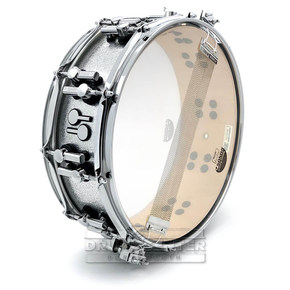 Sonor SQ2 Medium Maple Snare Drum 14x5 Silver Sparkle Gloss