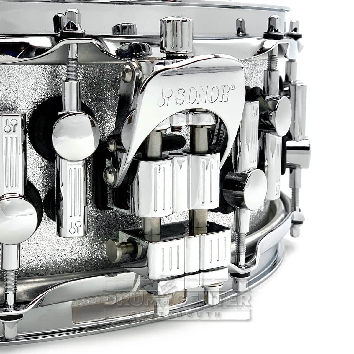 Sonor SQ2 Medium Maple Snare Drum 14x5 Silver Sparkle Gloss