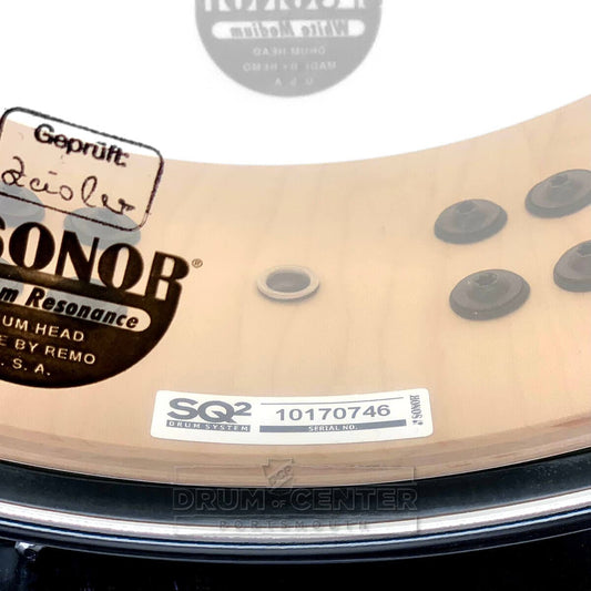 Sonor SQ2 Medium Maple Snare Drum 14x5 Silver Sparkle Gloss