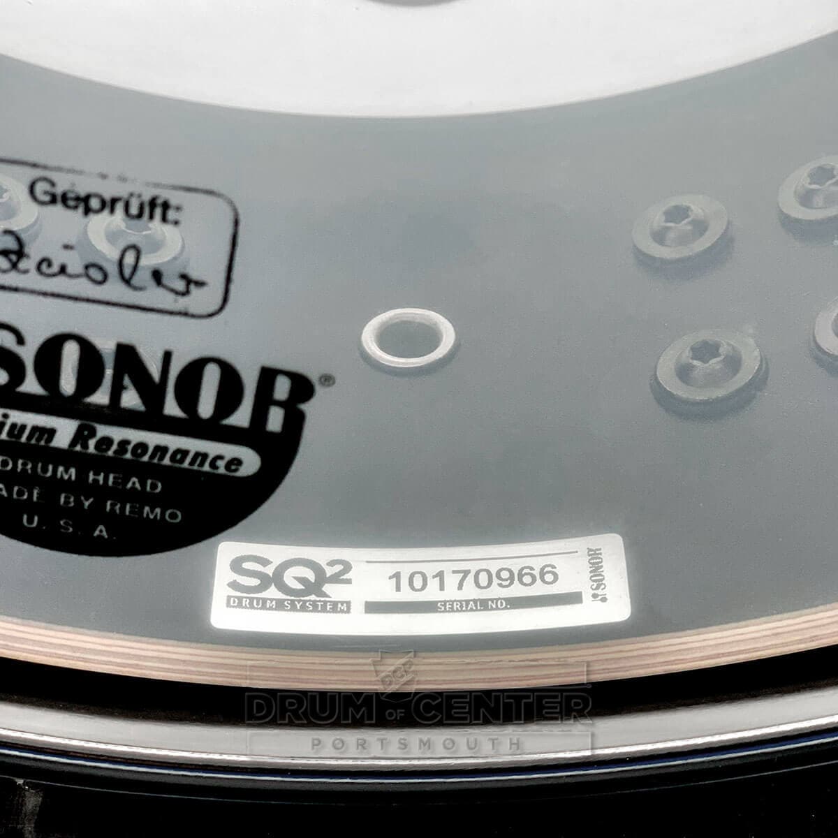 Sonor SQ2 Thin Birch Snare Drum 14x5 Violet Tribal w/Black & Gold Hardware