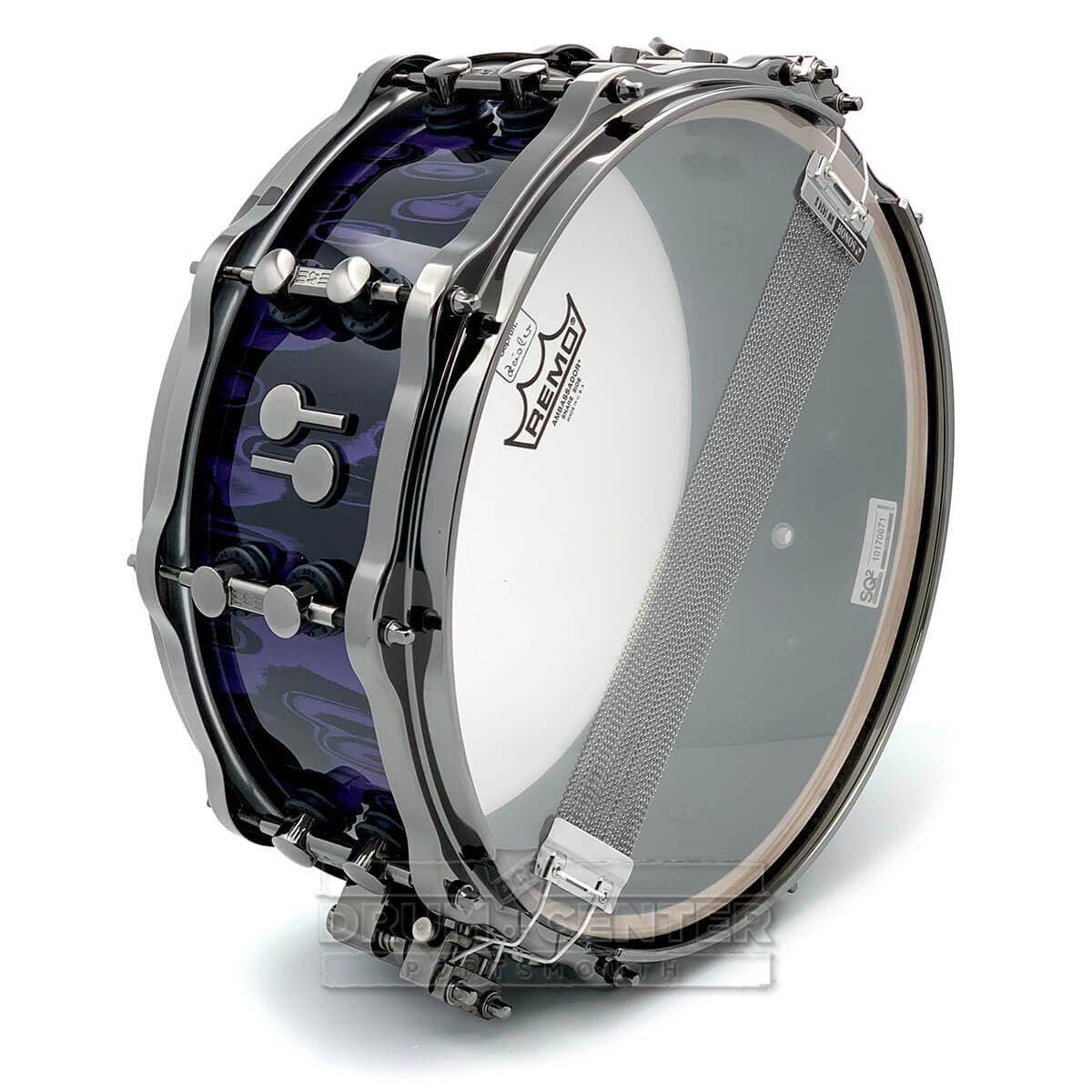 Sonor SQ2 Heavy Beech Snare Drum 14x5.5 Violet Tribal w/Black Hardware