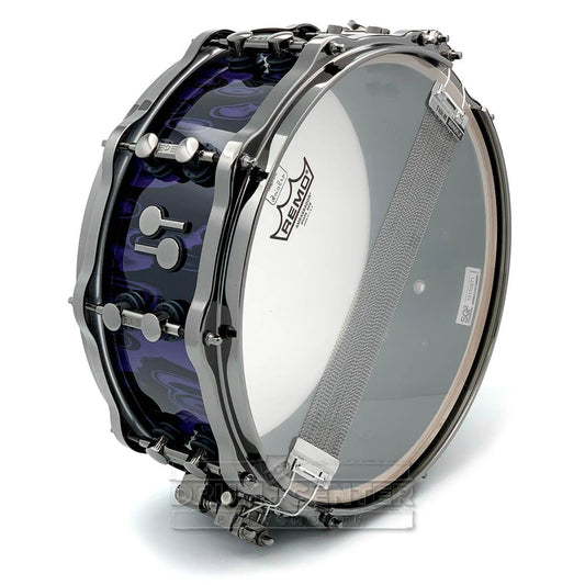 Sonor SQ2 Heavy Beech Snare Drum 14x5.5 Violet Tribal w/Black Hardware