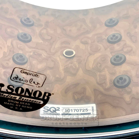 Sonor SQ2 Medium Birch Snare Drum 14x7.5 Mint Turquoise