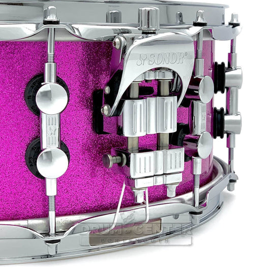 Sonor SQ2 Vintage Maple Snare Drum 14x6 Bright Violet Sparkle Gloss