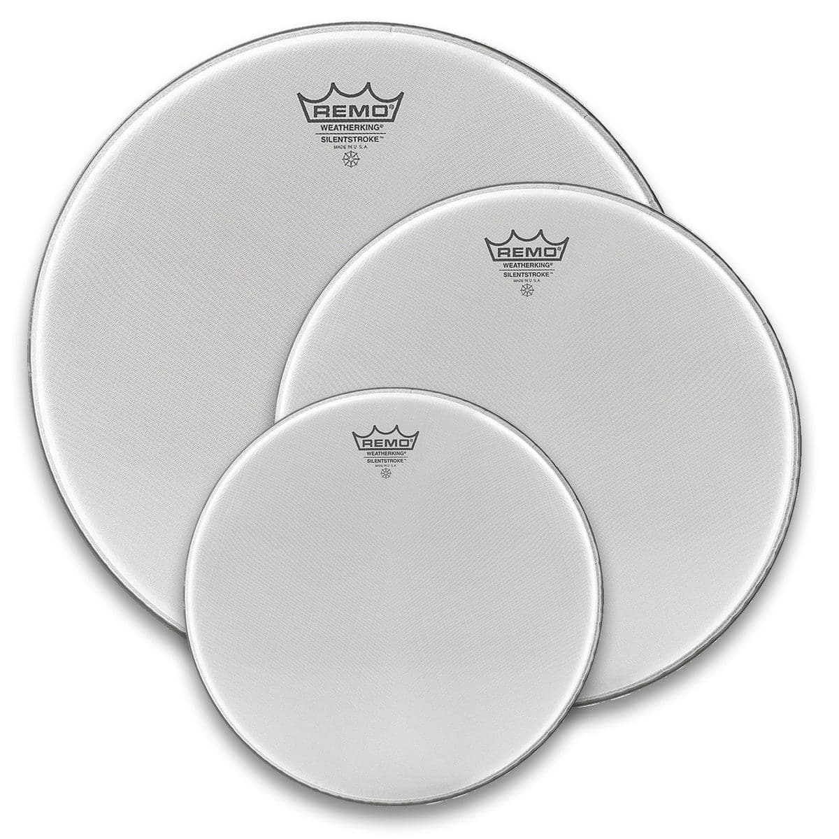 Remo Silentstroke Drum Head Pack - 10,12,14