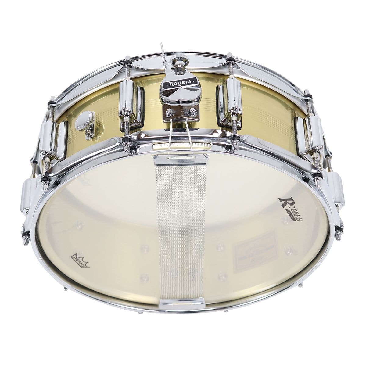 Rogers SuperTen 7 Line Natural Brass Shell Snare Drum 14x5