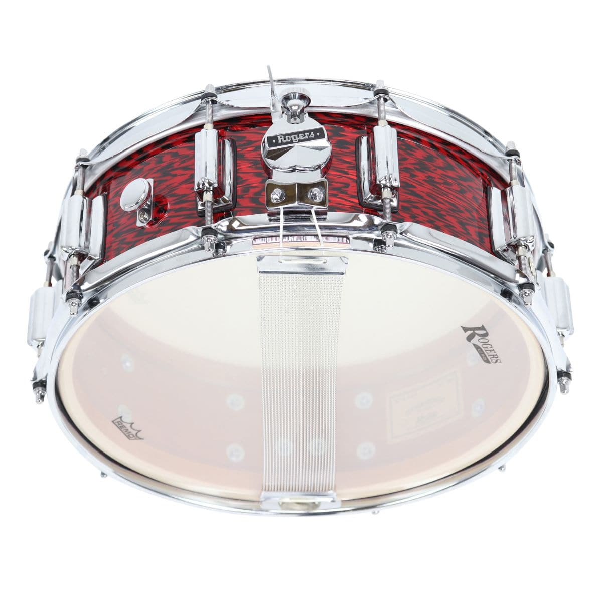 Rogers SuperTen Wood Shell Snare Drum 14x5 Red Onyx