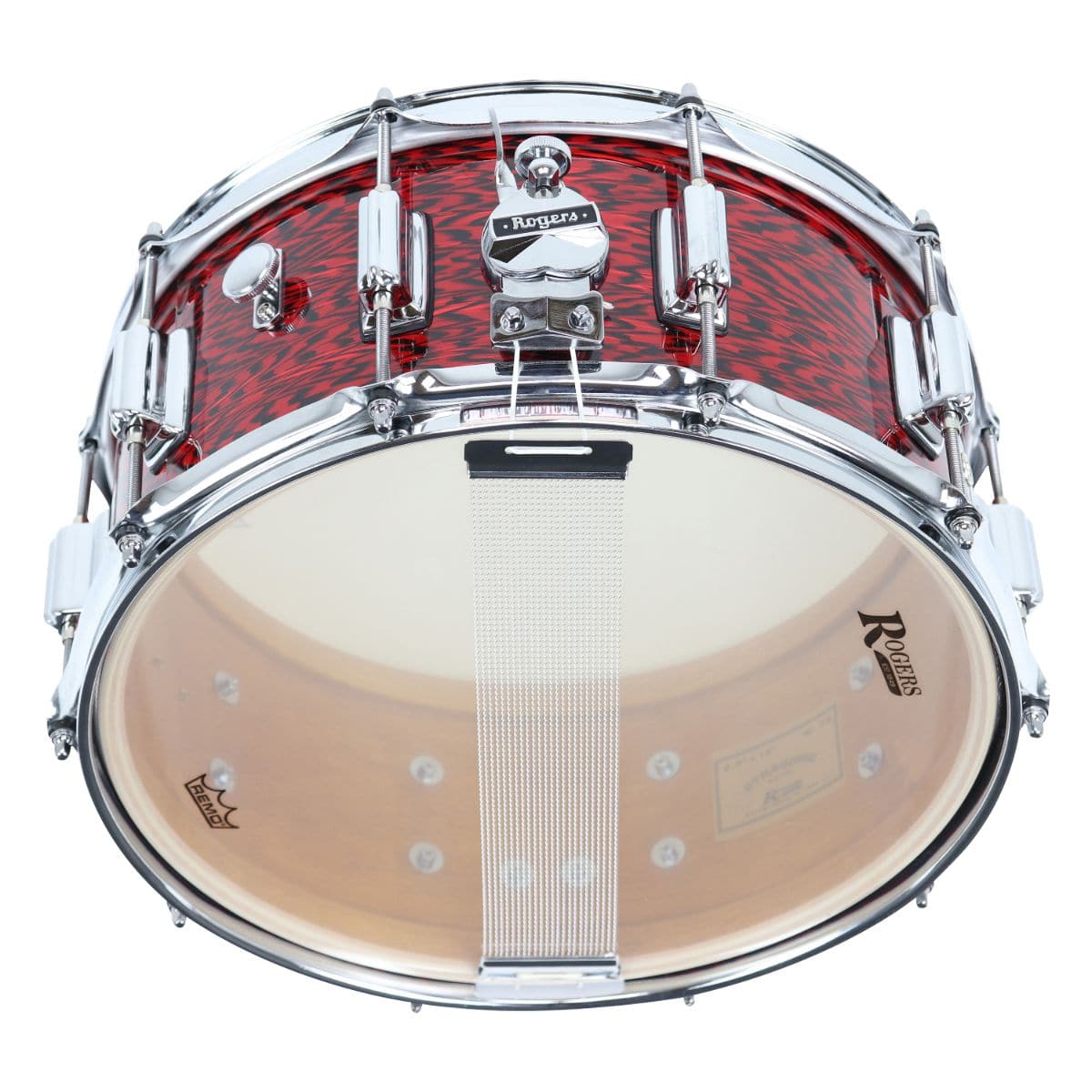 Rogers SuperTen Wood Shell Snare Drum 14x6.5 Red Onyx