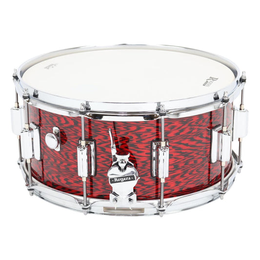 Rogers SuperTen Wood Shell Snare Drum 14x6.5 Red Onyx