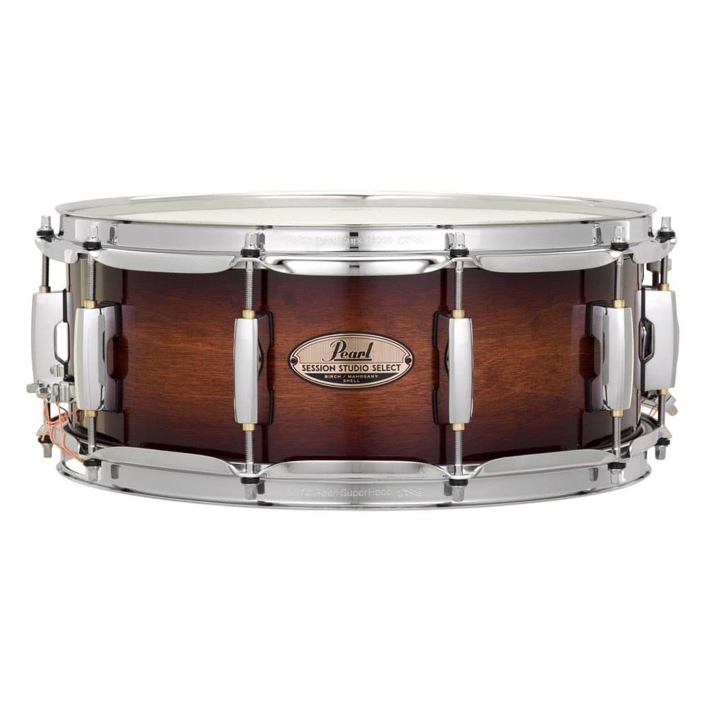 Pearl Session Studio Select 14x5.5 Snare Drum - Gloss Barnwood Brown