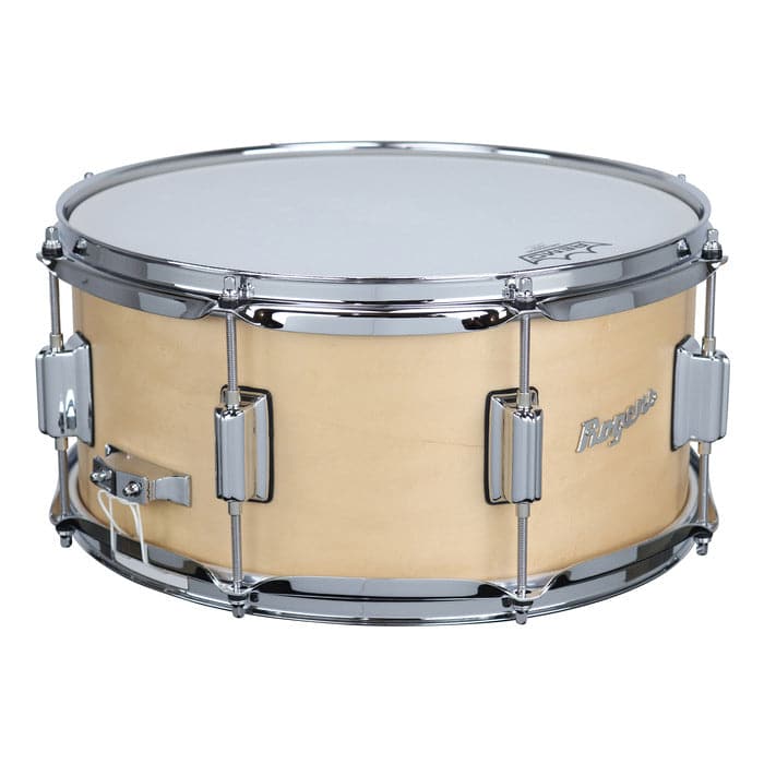 Rogers Powertone Wood Shell Snare Drum 14x6.5 - Satin Natural