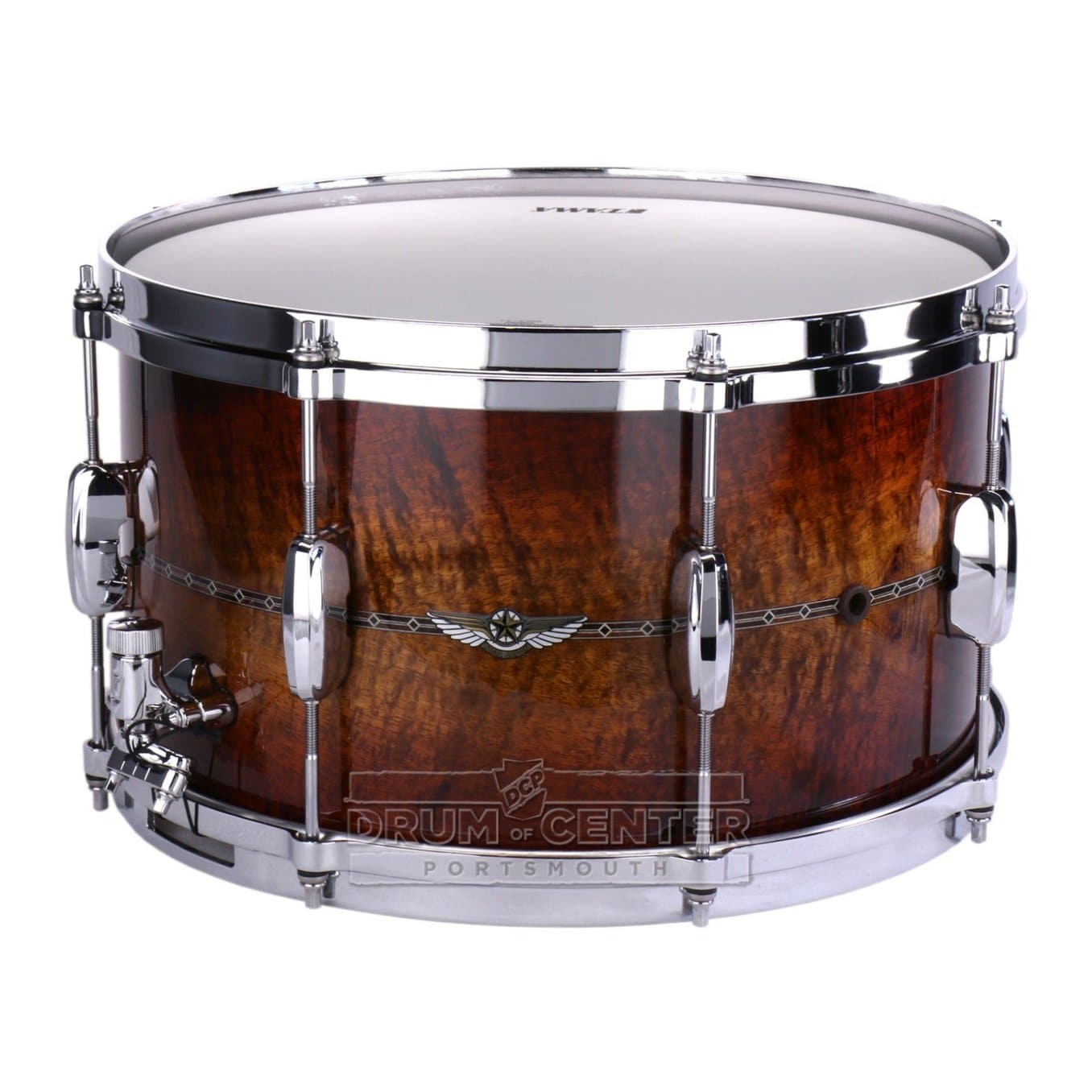 Tama Star Bubinga Snare Drum 14x8 Sunset Australian Acacia Burst w/Inlays