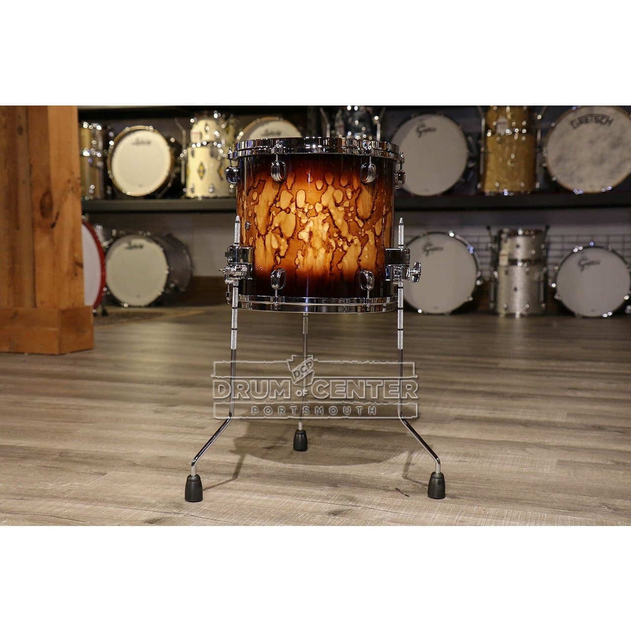 Tama Starclassic Walnut/Birch 13x12 Floor Tom - Molten Brown Burst