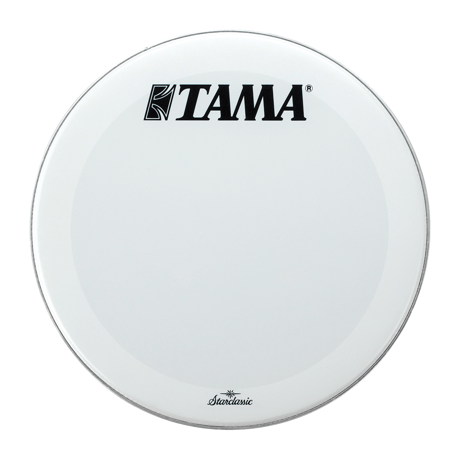 Tama Bass Drum Logo Head w/Starclassic Logo 24" Smooth White