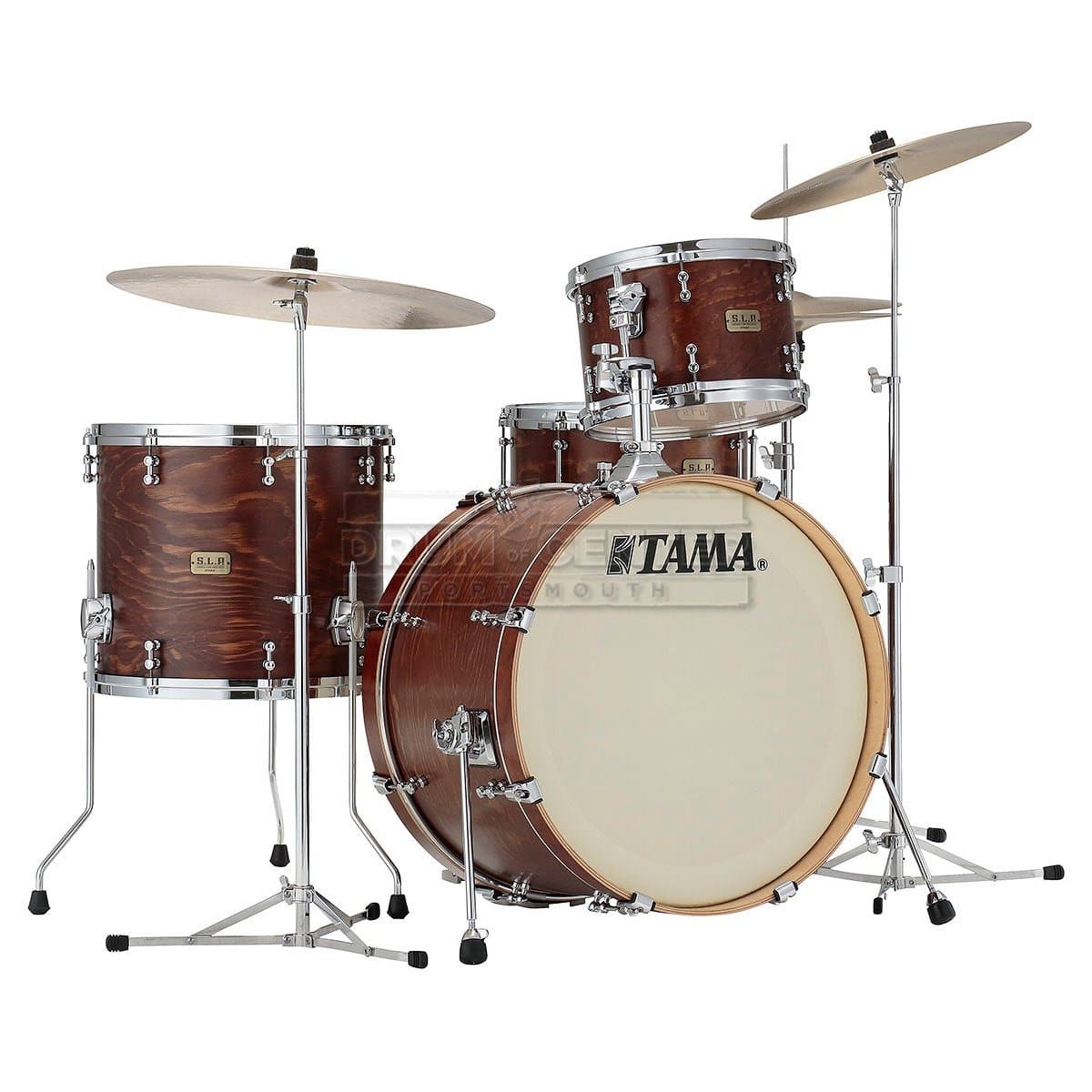 Tama S.L.P. Fat Spruce 3pc Drum Set w/ 22bd - Satin Wild Spruce