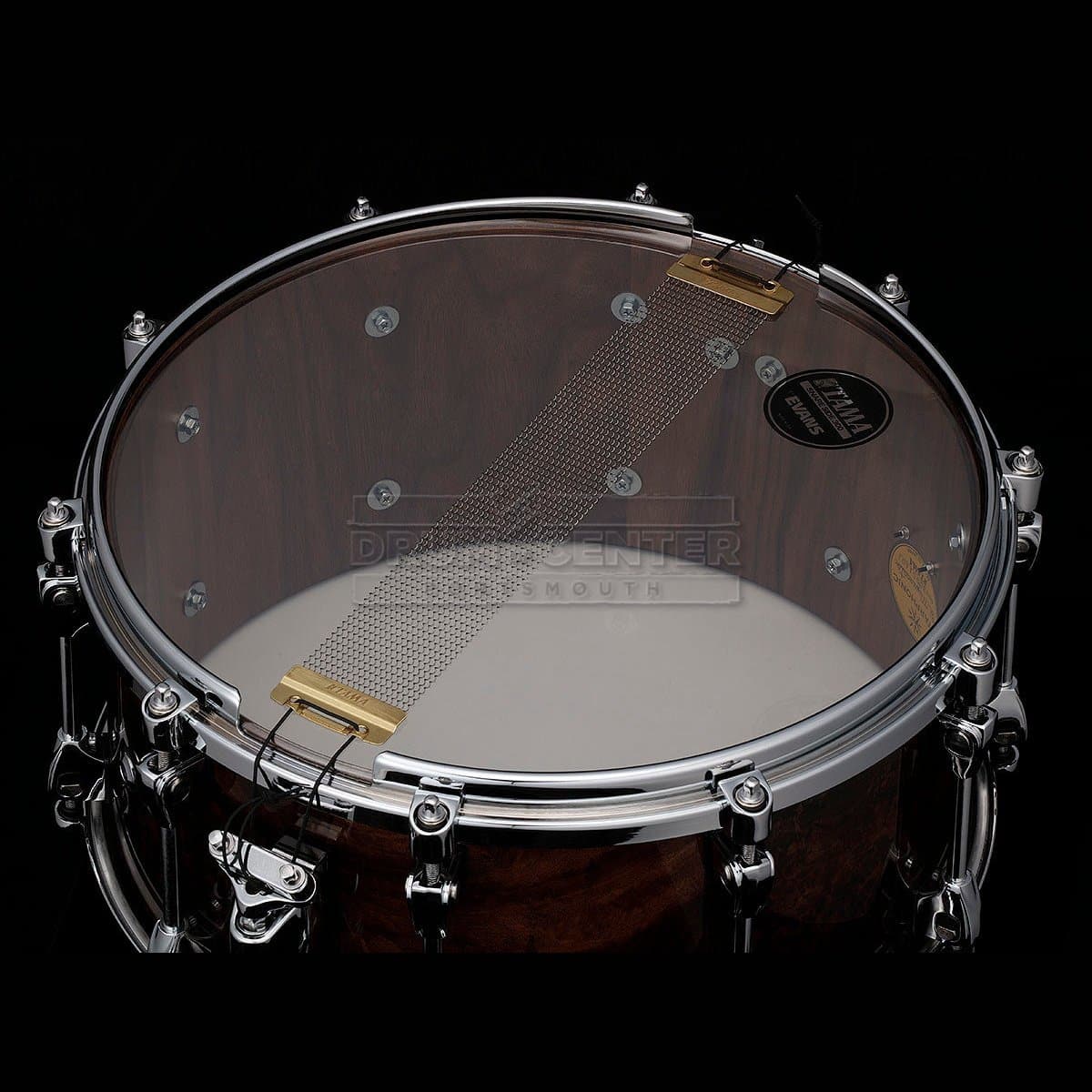 Tama Starphonic Walnut 14x7 Snare Drum - Gloss Black Walnut Burl