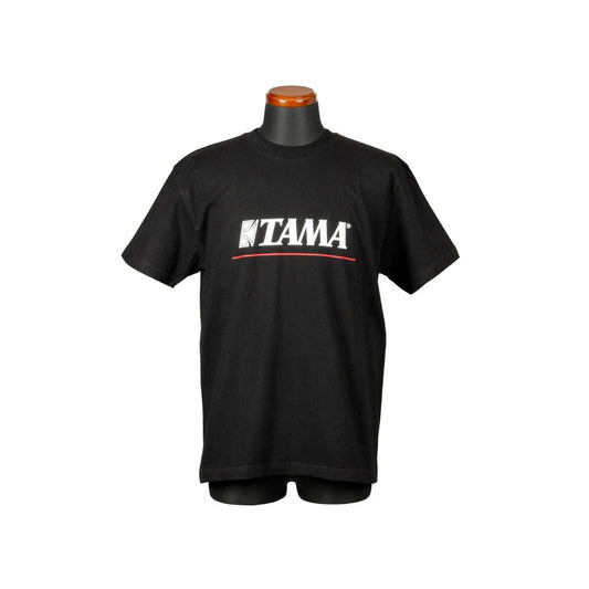 Tama Logo T-shirt Black w/ Red Line X-Large