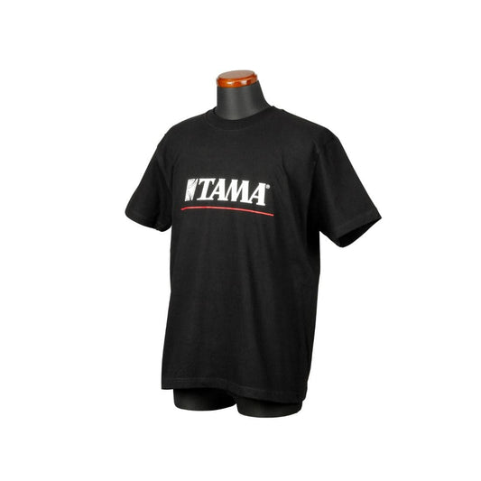 Tama Logo T-shirt Black w/ Red Line X-Large