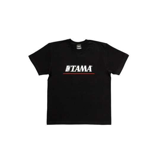 Tama Logo T-shirt Black w/ Red Line X-Large