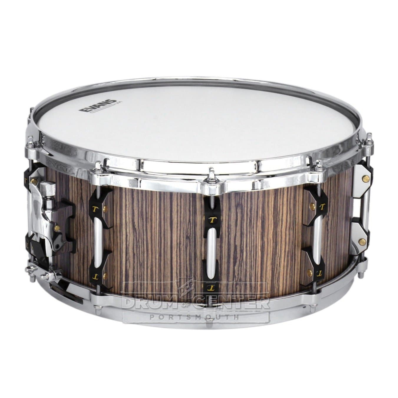 Tamburo Opera Series Stave Snare Drum 14x6.5 Zebrano