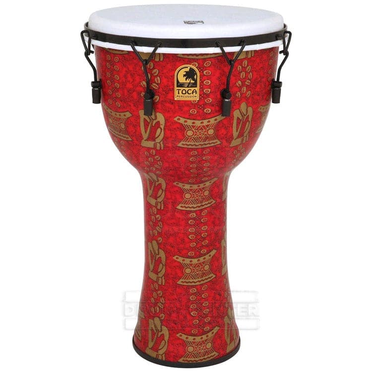Toca Freestyle II Mechanically Tuned Djembe, Thinker 14 Inch with Matching Bag